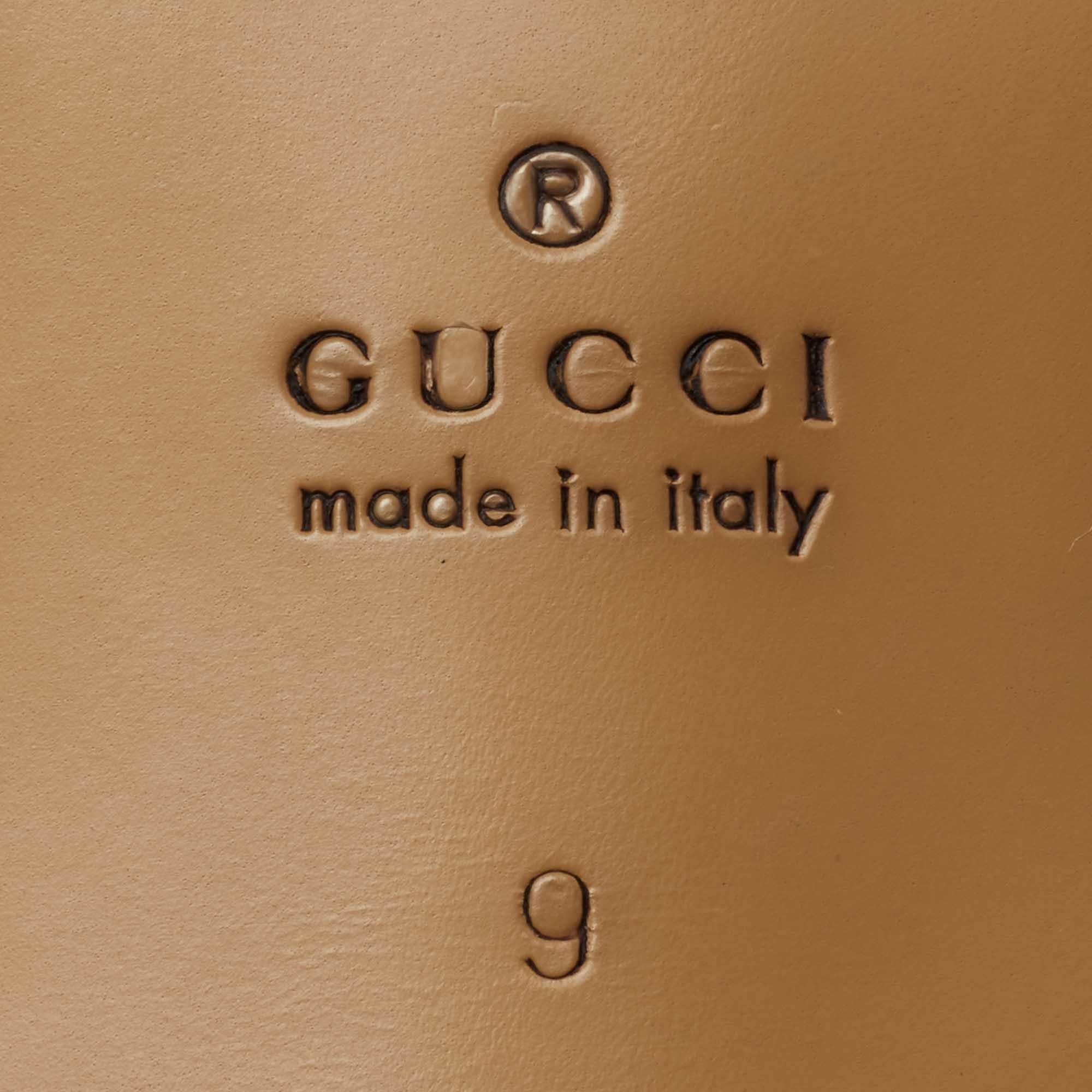Gucci Black Leather Jordaan Horsebit Slip On Loafers Size 43 4