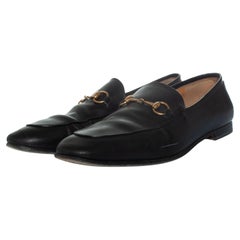 Gucci, Black leather Jordan loafers