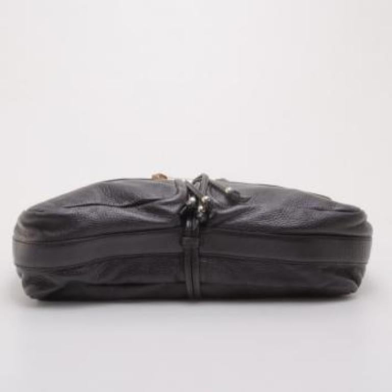 Gucci Black Leather Jungle Messenger Pour femmes en vente