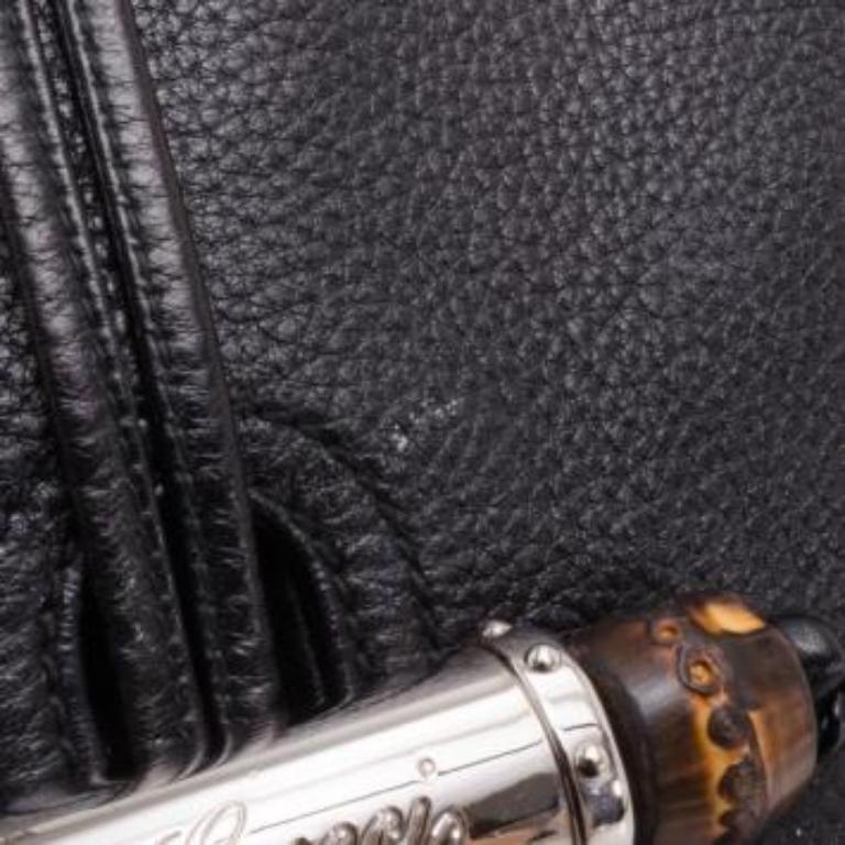 Gucci Black Leather Jungle Messenger en vente 2