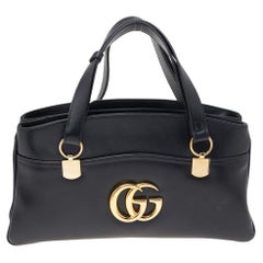 Gucci Black Leather Large Arli Tote