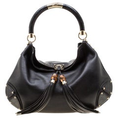 Gucci - Grand sac hobo Babouska en cuir noir