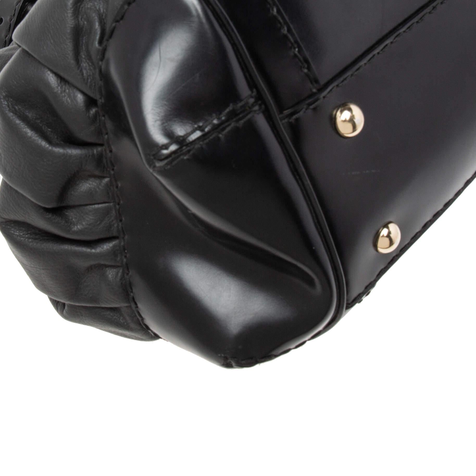 Gucci Black Leather Large Dialux Queen Tote 7