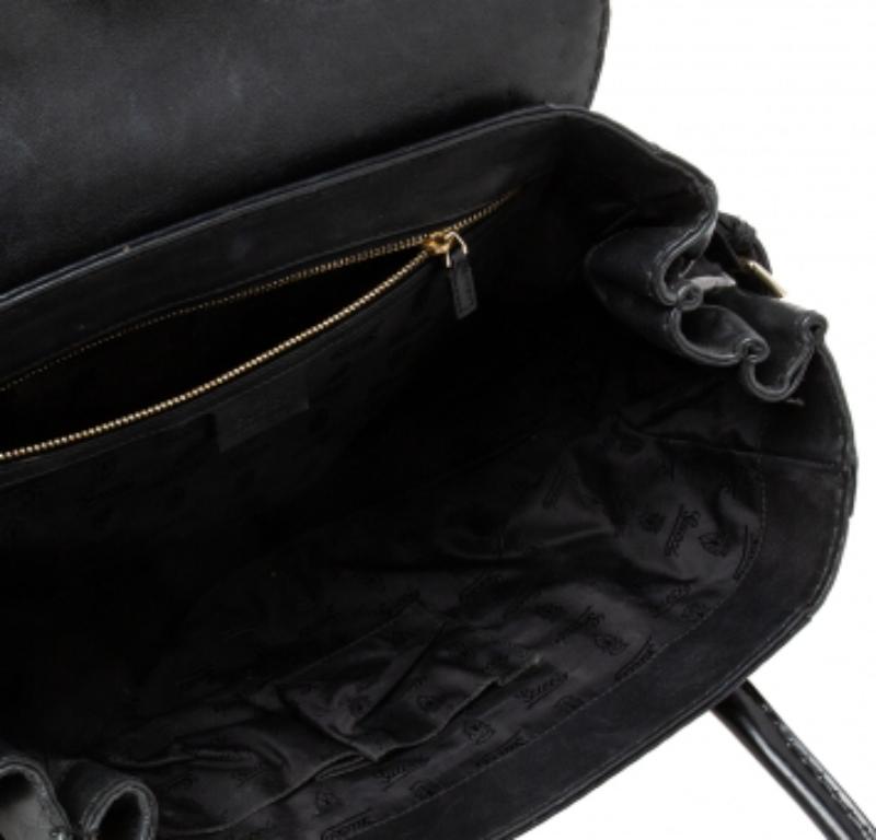 Women's Gucci Black Leather Large Dialux Queen Tote For Sale