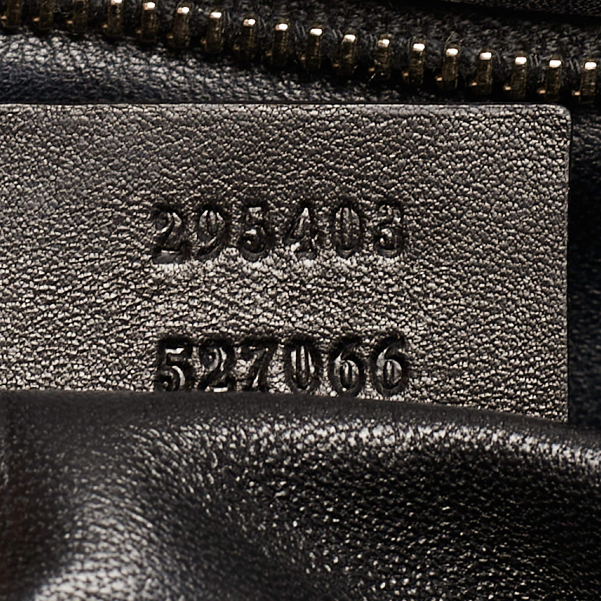 Gucci Black Leather Large Emily Chain Shoulder Bag For Sale 10