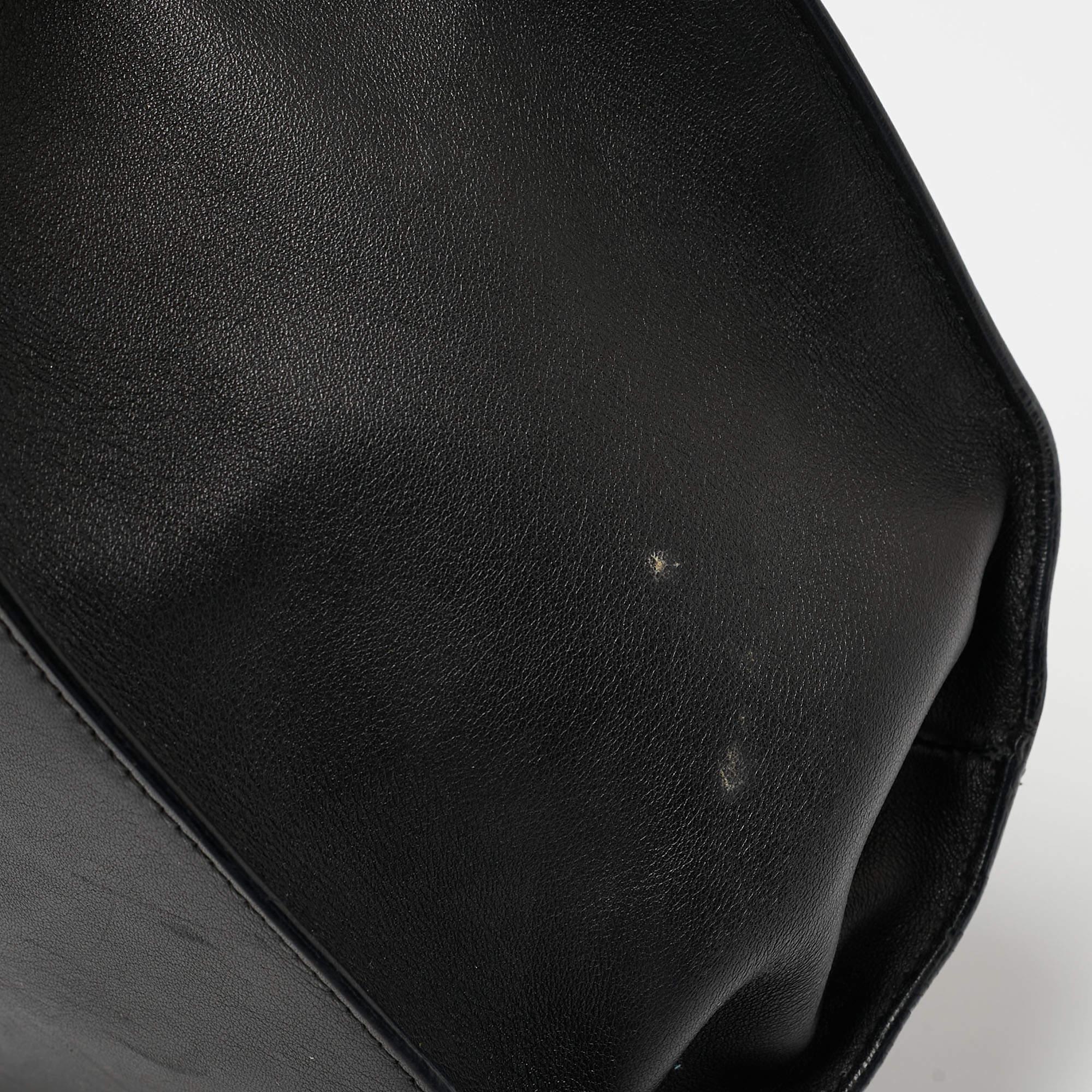 Gucci Black Leather Large Emily Chain Shoulder Bag For Sale 1