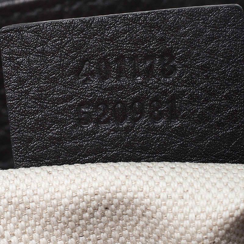 Gucci Black Leather Large GG Marmont Shoulder Bag 1
