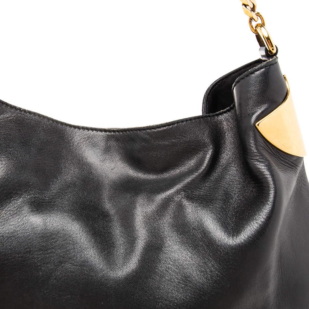 Gucci Black Leather Large Gucci 1970 Shoulder Bag 3