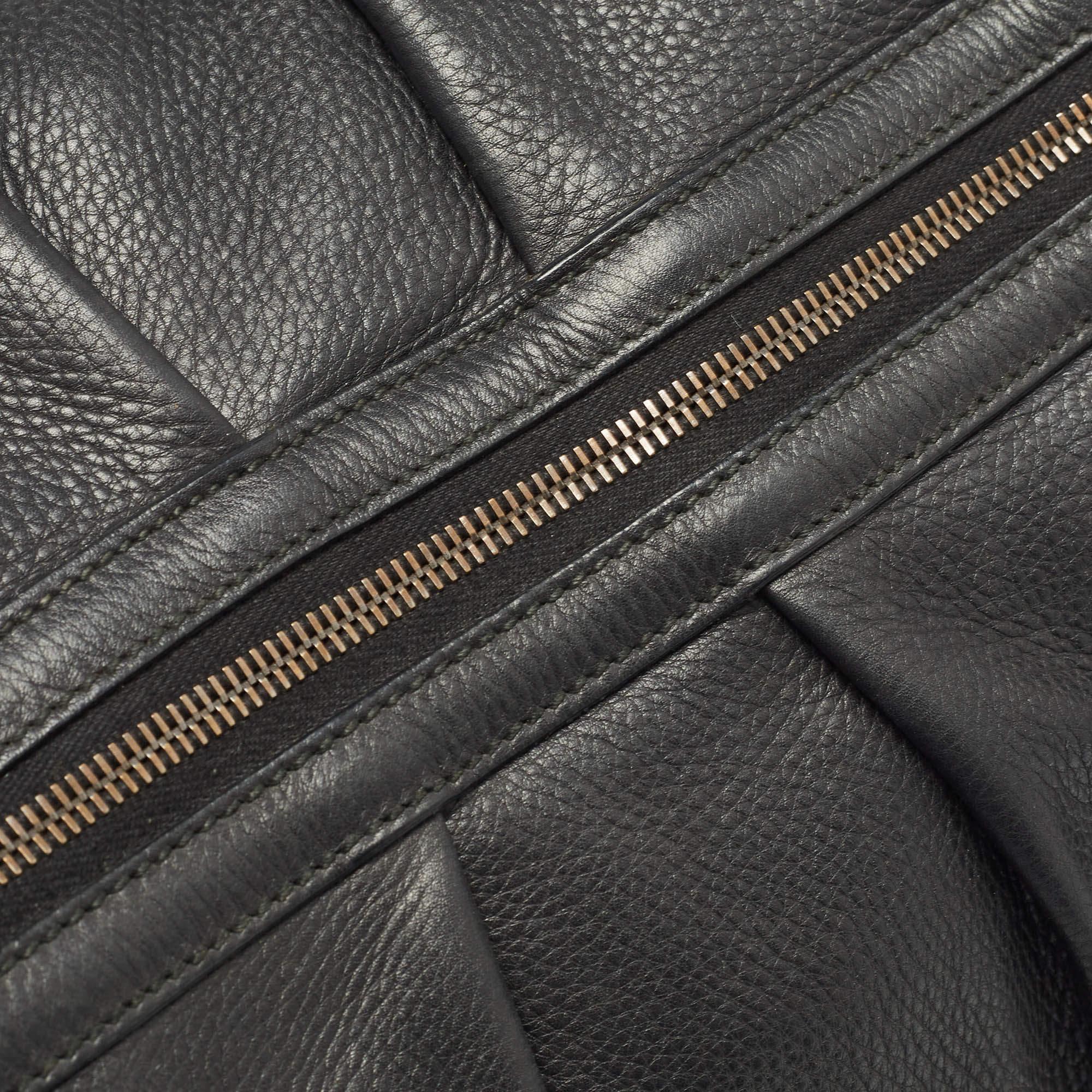 Gucci Black Leather Large Icon Bit Boston Bag 2