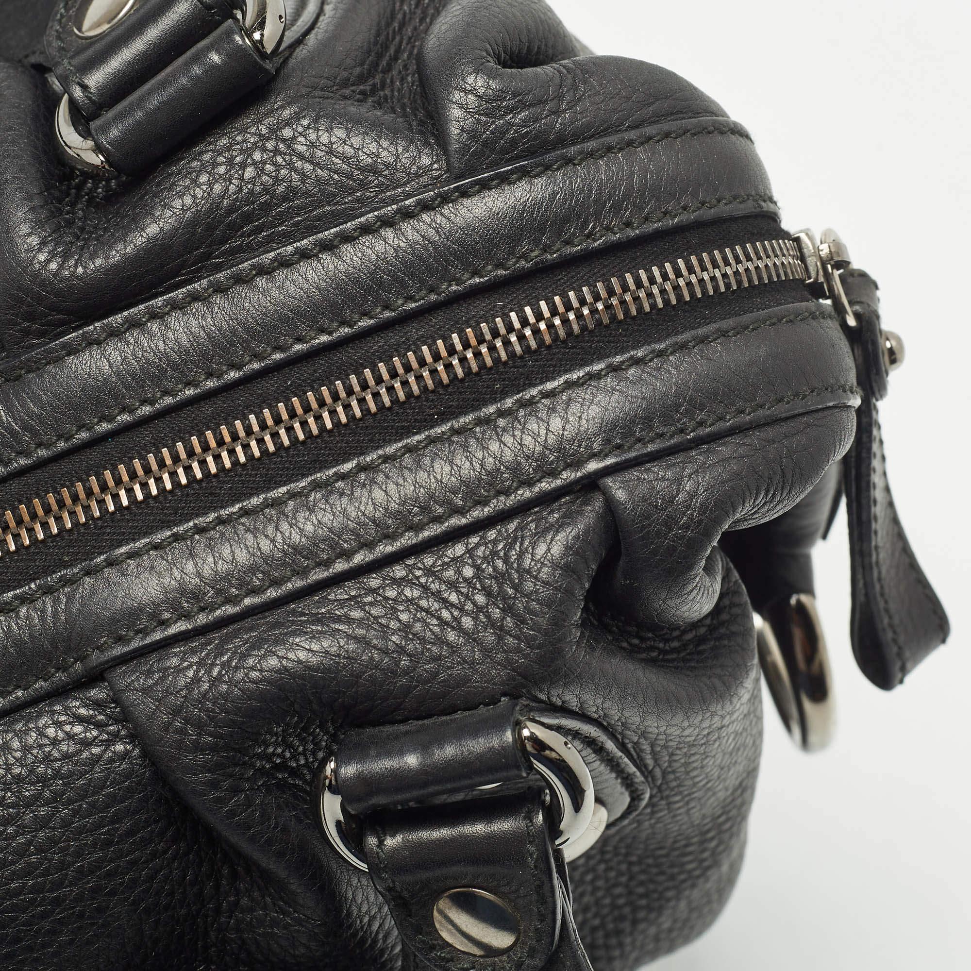 Gucci Black Leather Large Icon Bit Boston Bag 3
