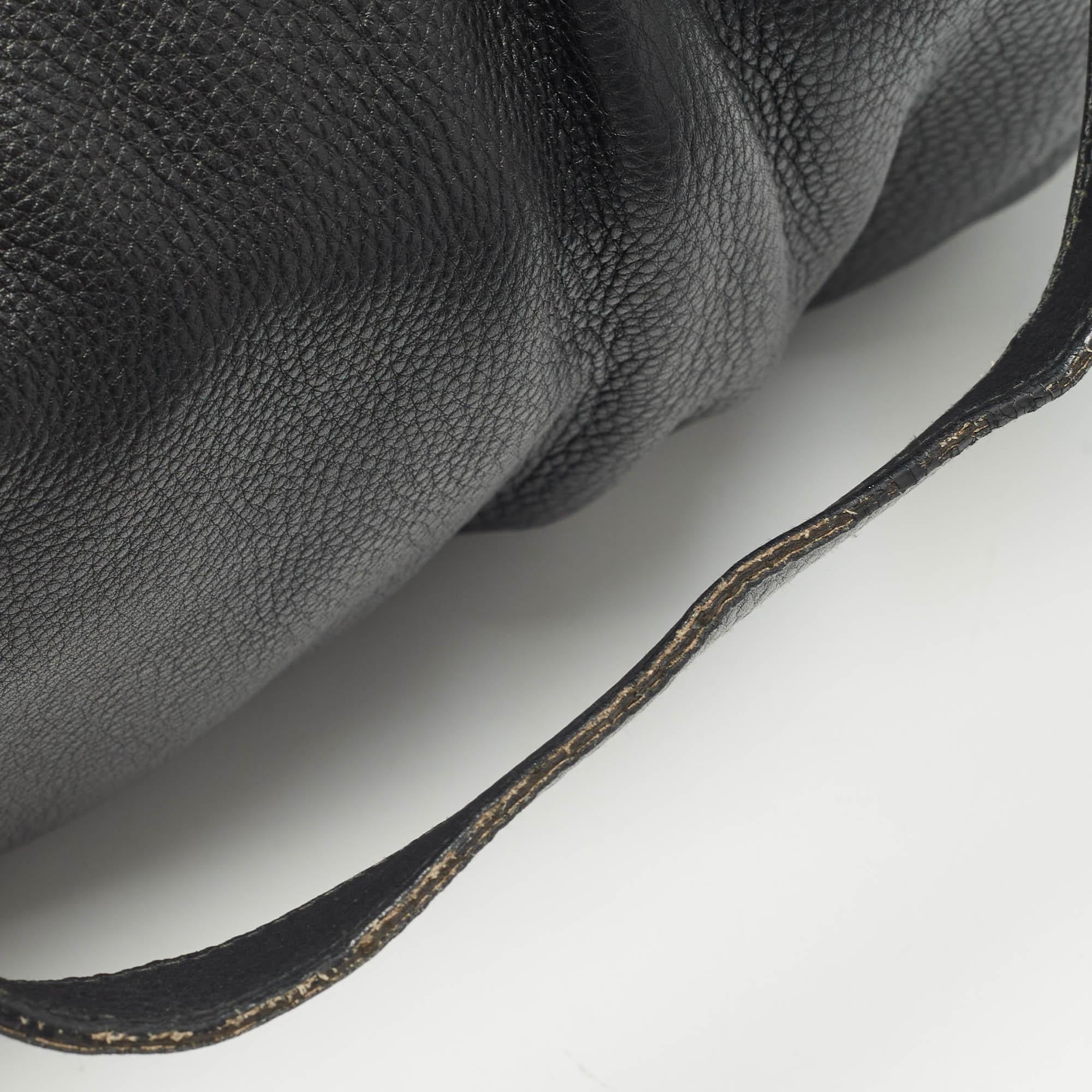 Gucci Black Leather Large Icon Bit Boston Bag 4