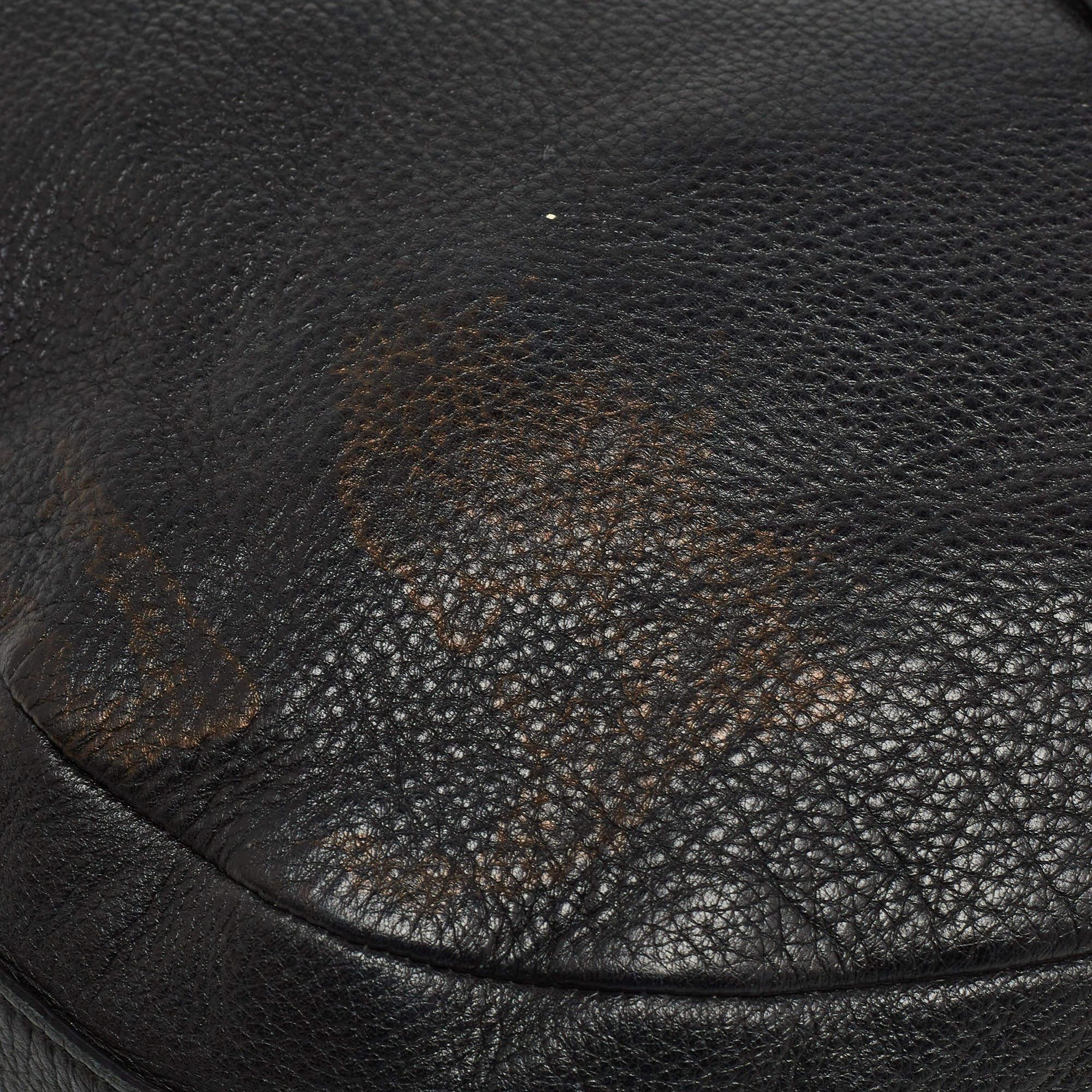 Gucci Black Leather Large Jungle Shoulder Bag 3