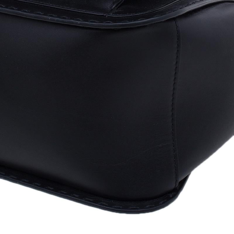 Gucci Black Leather Large Limited Edition Lady Stirrup Top Handle Tote Bag 3