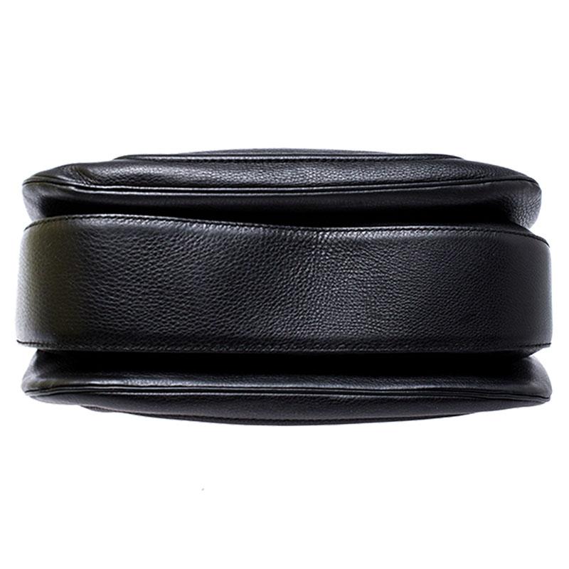 Gucci Black Leather Large New Bamboo Tassel Top Handle bag 6