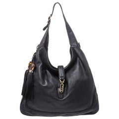 Gucci Black Leather Large New Jackie Hobo