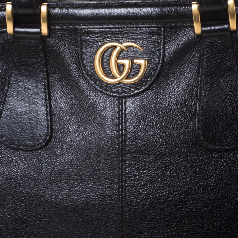 Gucci Black Leather Large Rebelle Satchel at 1stDibs