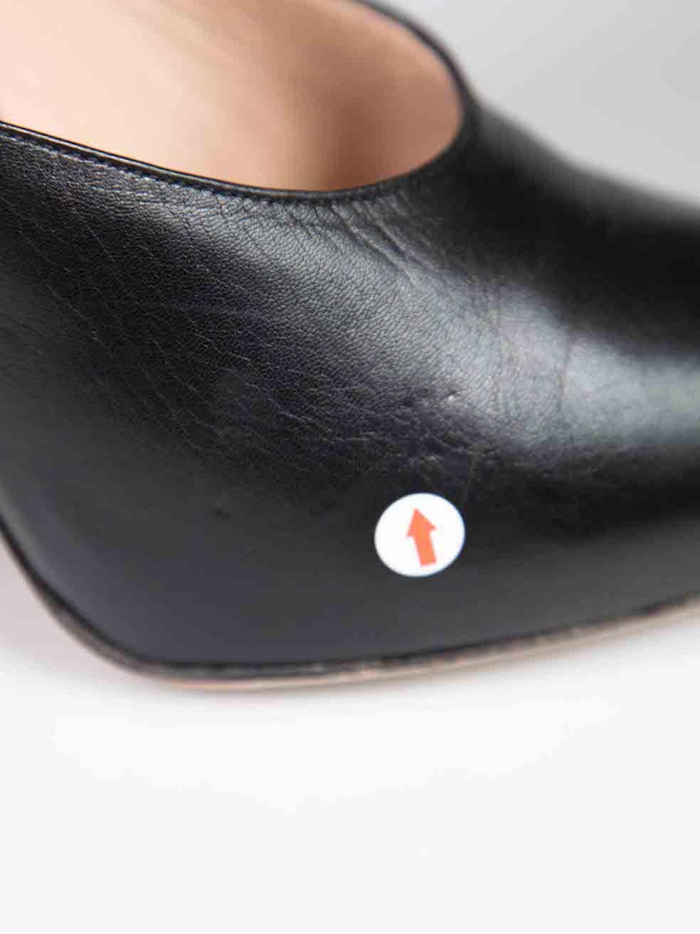Gucci Black Leather Lesley Ankle Strap Heels Size IT 39 1