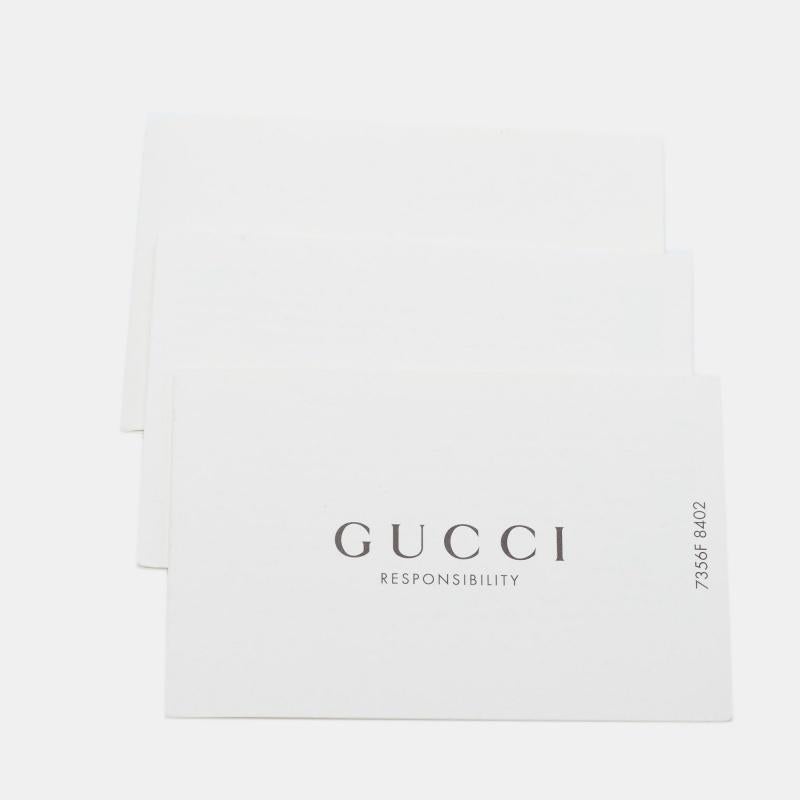 Gucci Rhyton Turnschuhe aus schwarzem Leder mit Logo Rhyton Größe 41 im Angebot 4
