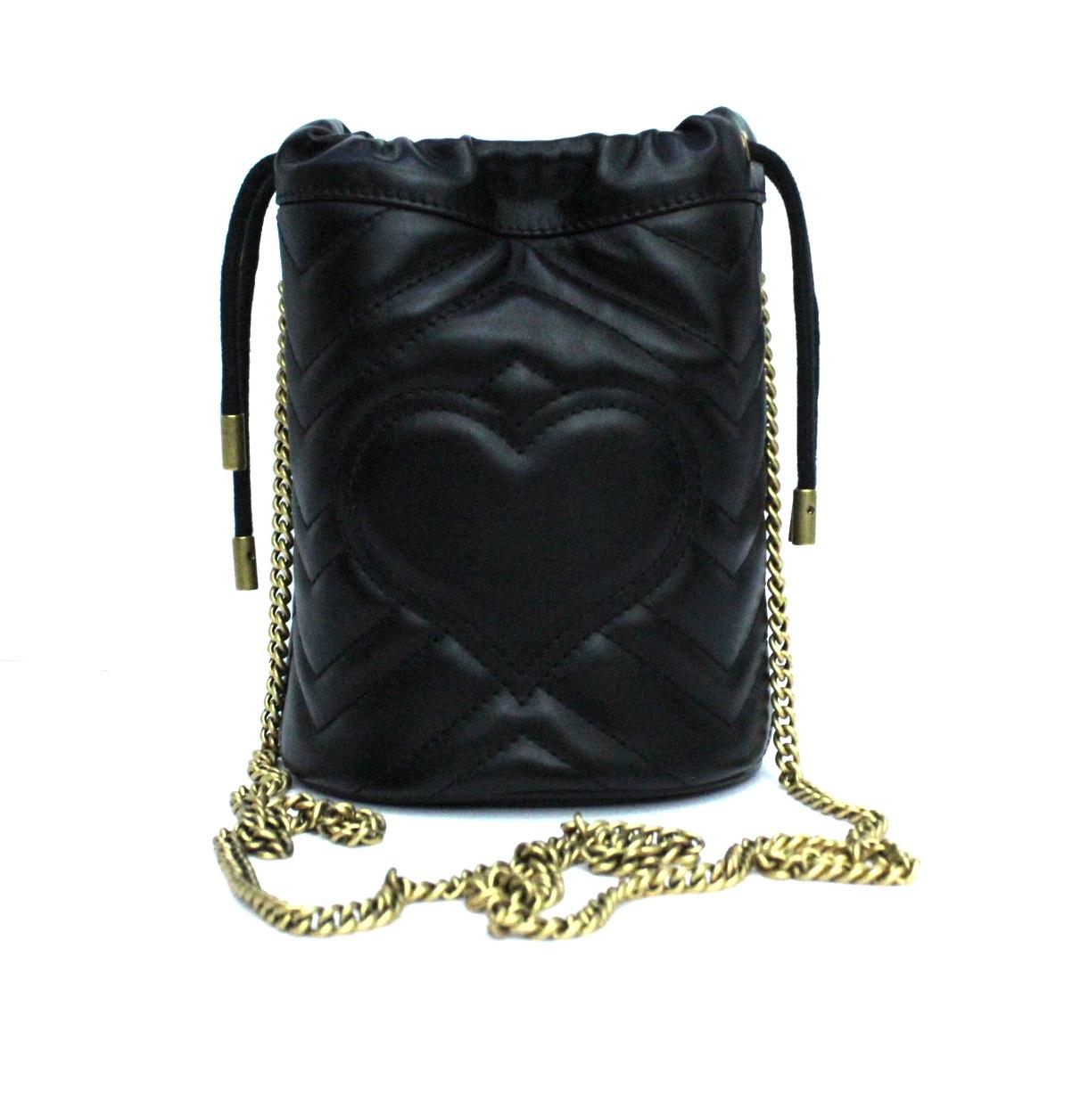 Gucci Black Leather Marmont Bag 1