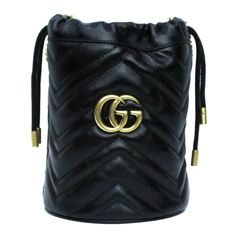 Gucci Black Leather Marmont Bag For Sale at 1stdibs