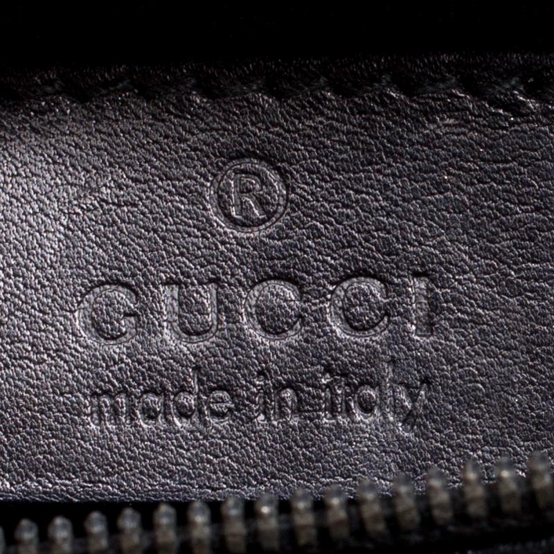 Gucci Black Leather Medium 1973 Double G Shoulder Flap Bag 4