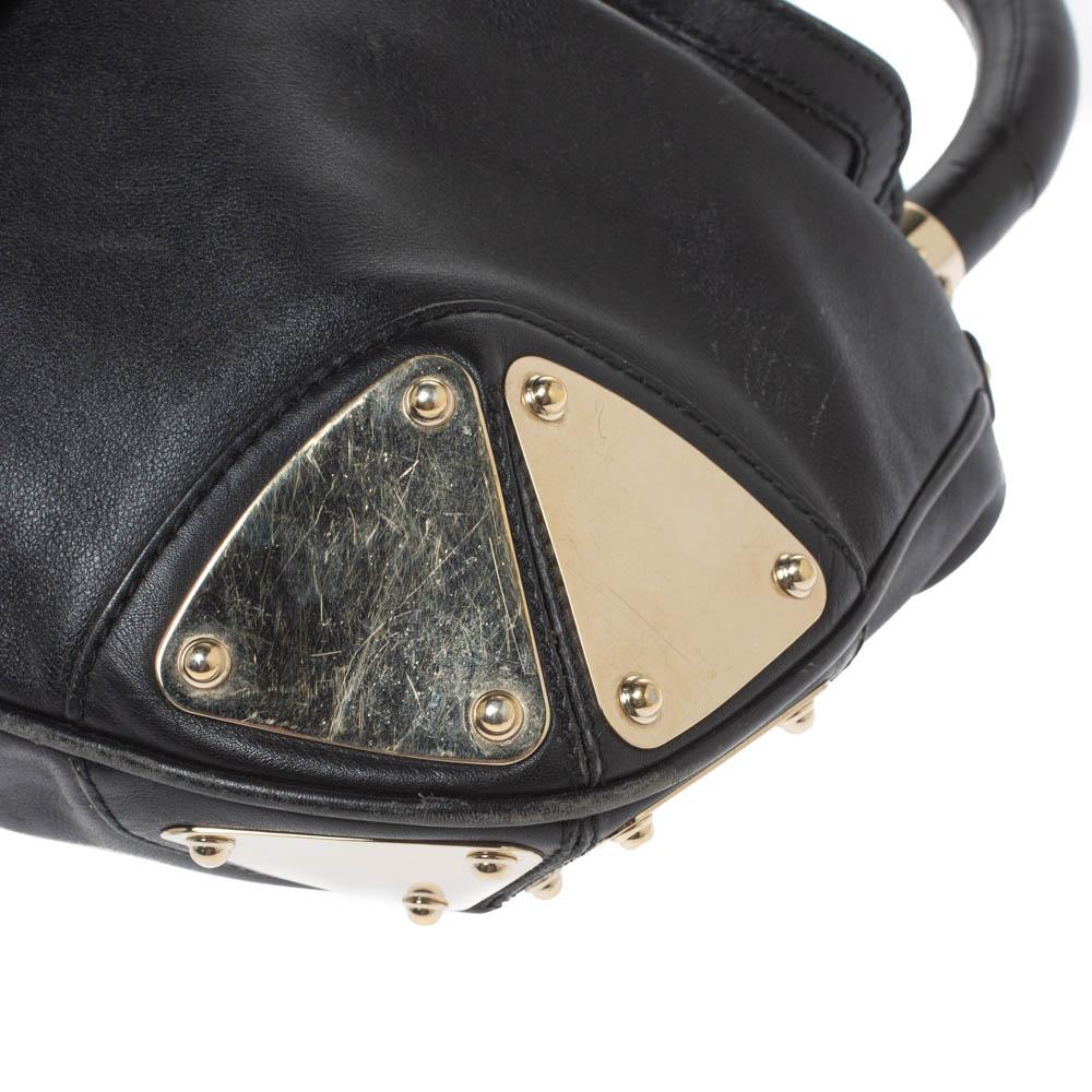 Gucci Black Leather Medium Babouska Indy Hobo 4