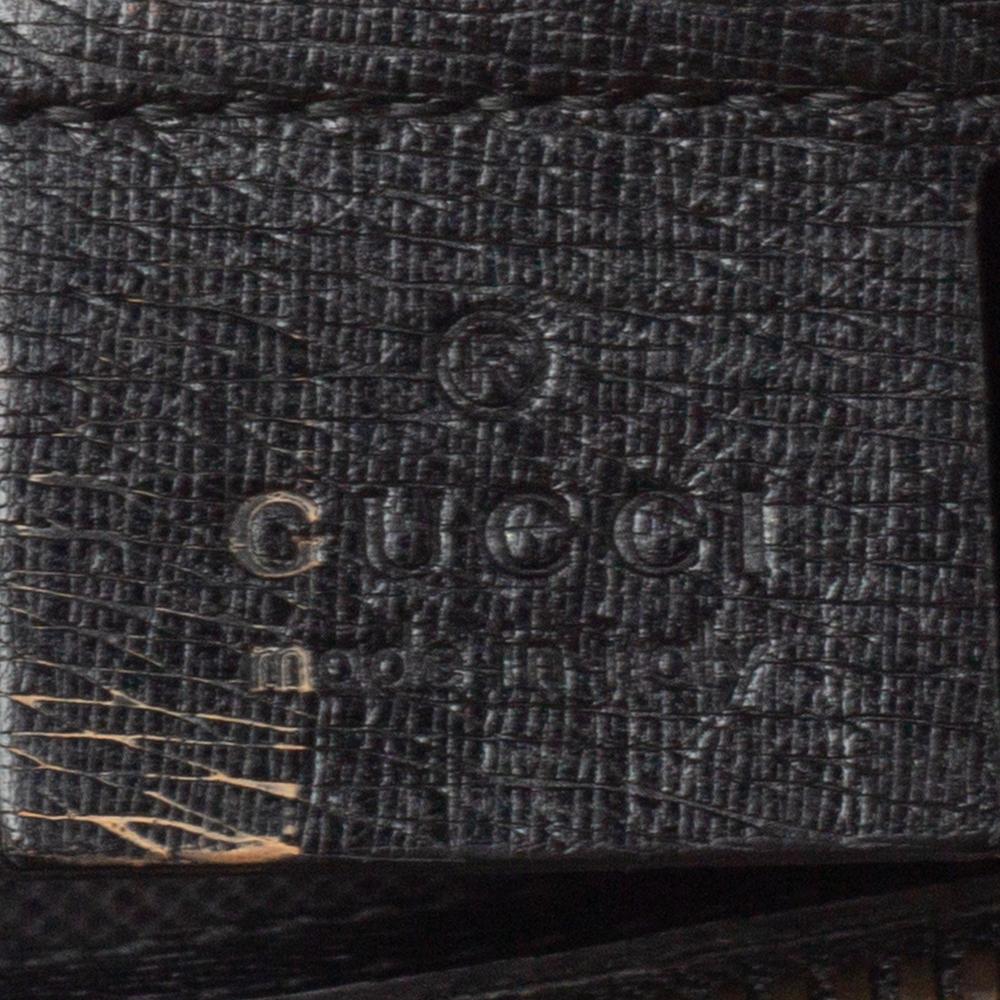 Gucci Black Leather Medium Bright Bit Tote 3