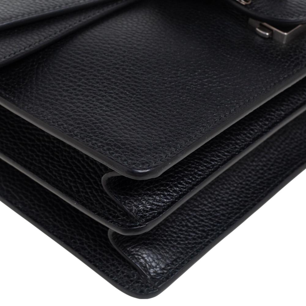 Gucci Black Leather Medium Dionysus Shoulder Bag 5
