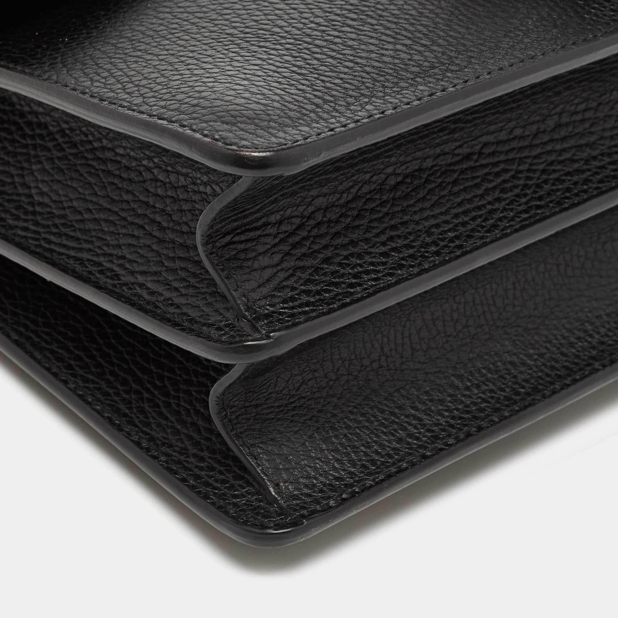Gucci Black Leather Medium Dionysus Shoulder Bag 7