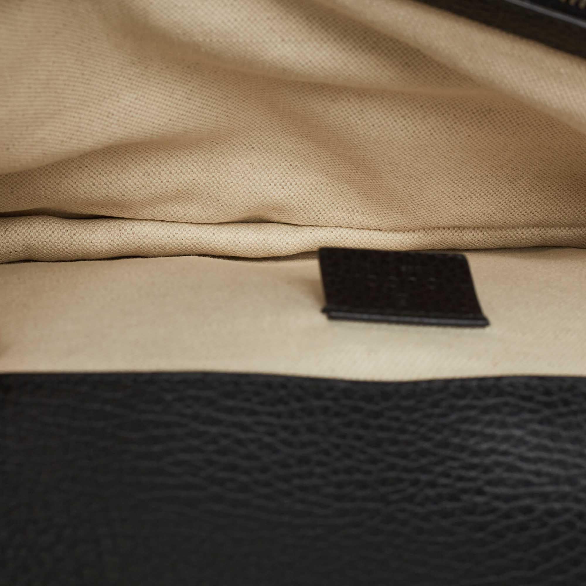 Gucci Black Leather Medium Dionysus Shoulder Bag 1