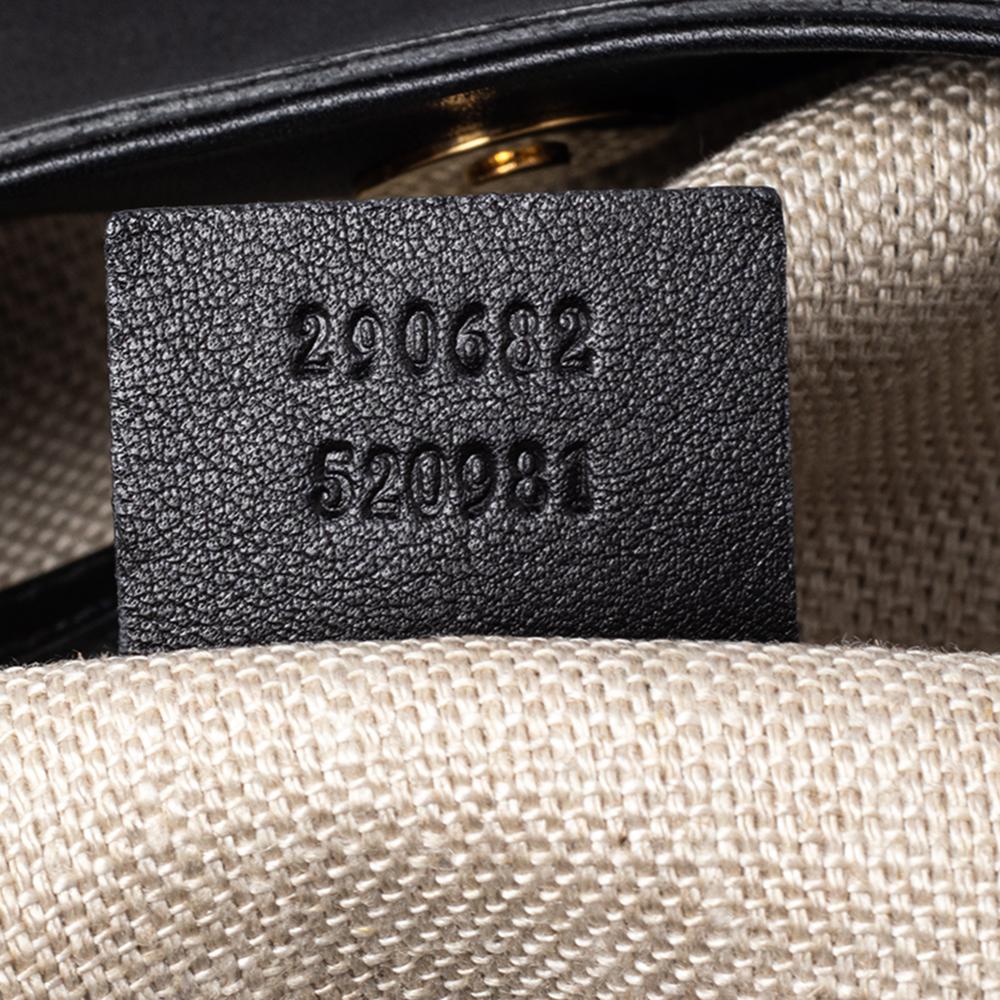 Gucci Black Leather Medium Gucci 1970 Shoulder Bag 1
