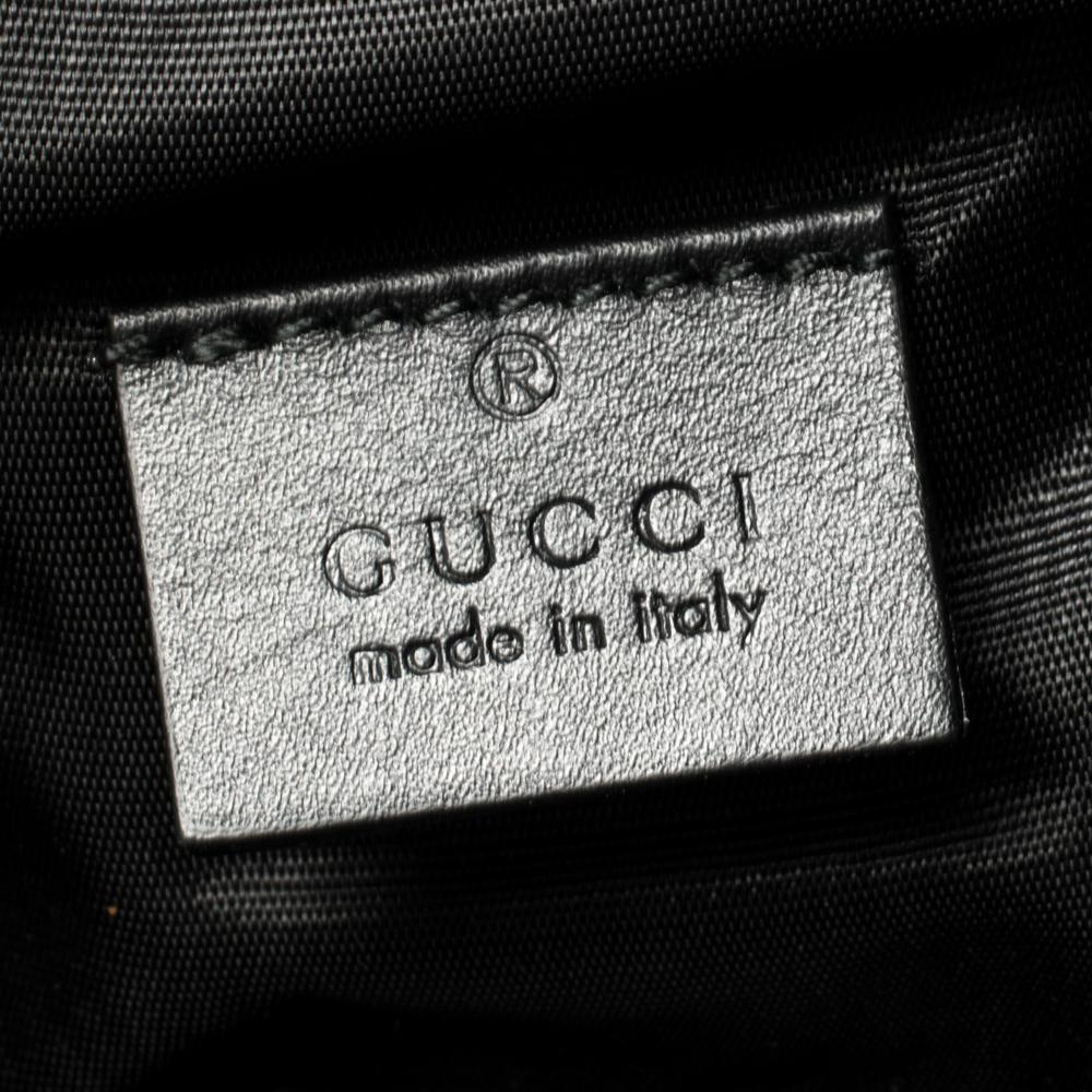 Gucci Black Leather Medium Guccy Magnetismo Backpack 5