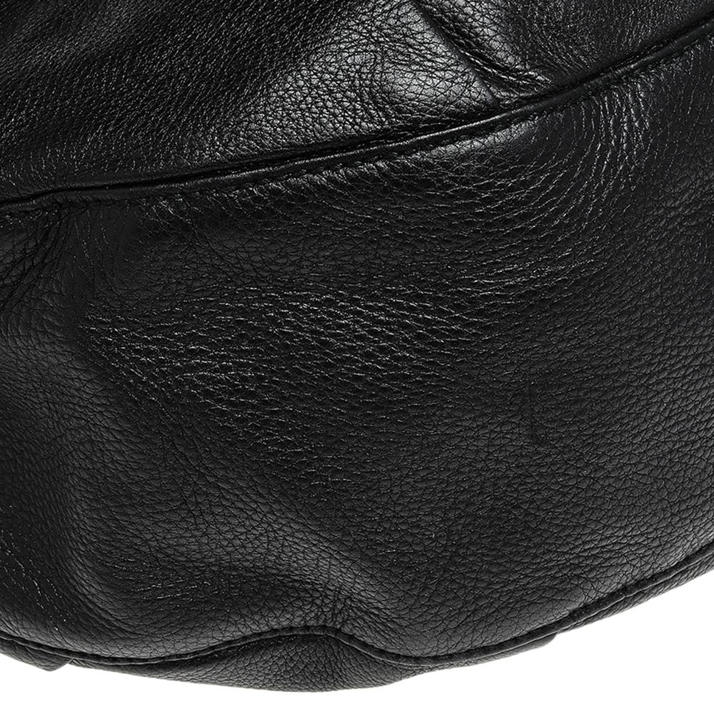 Gucci Black Leather Medium Icon Bit Convertible Hobo 6