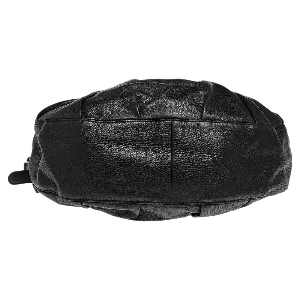 Gucci Black Leather Medium Icon Bit Convertible Hobo 1