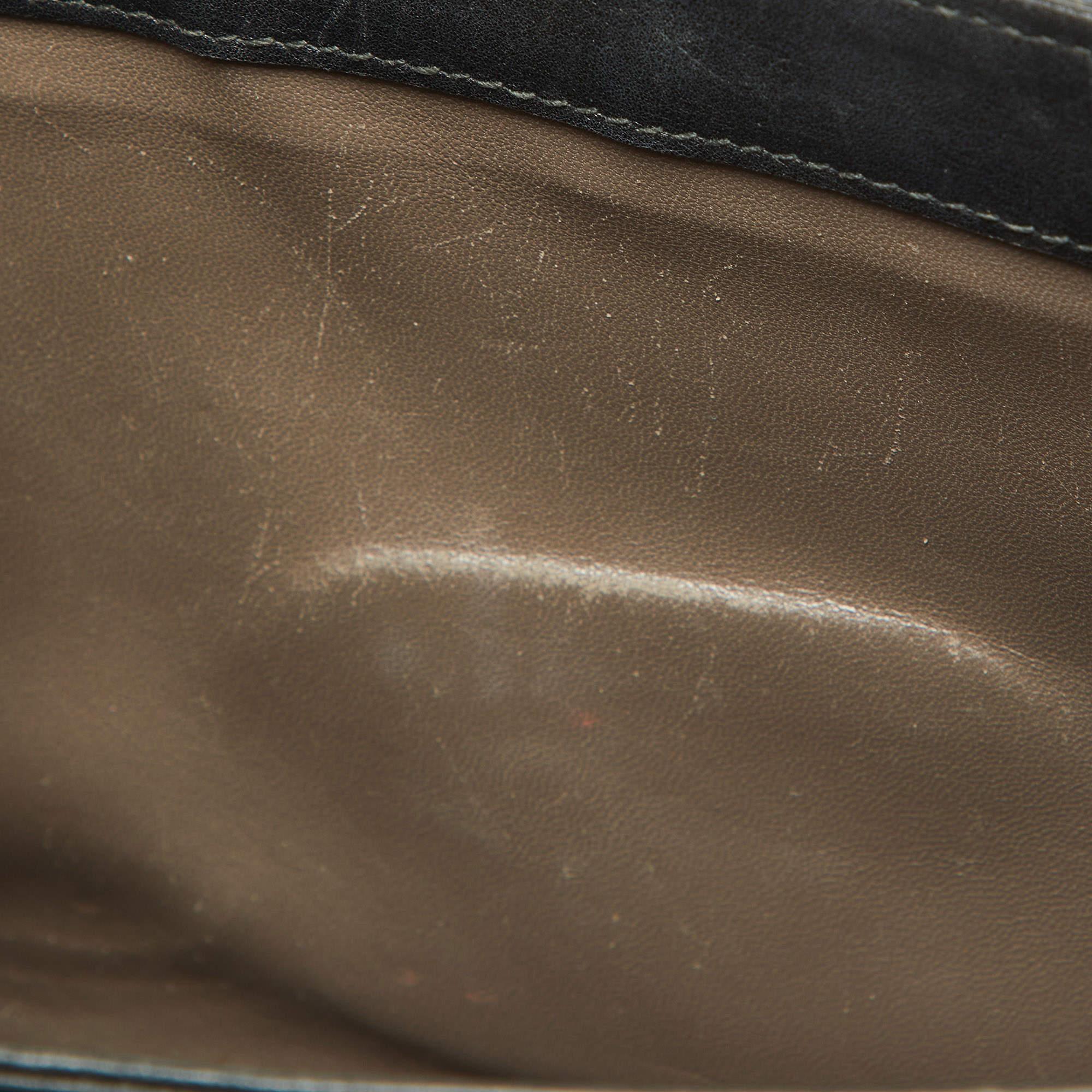 Gucci Black Leather Medium Interlocking G Shoulder Bag 3