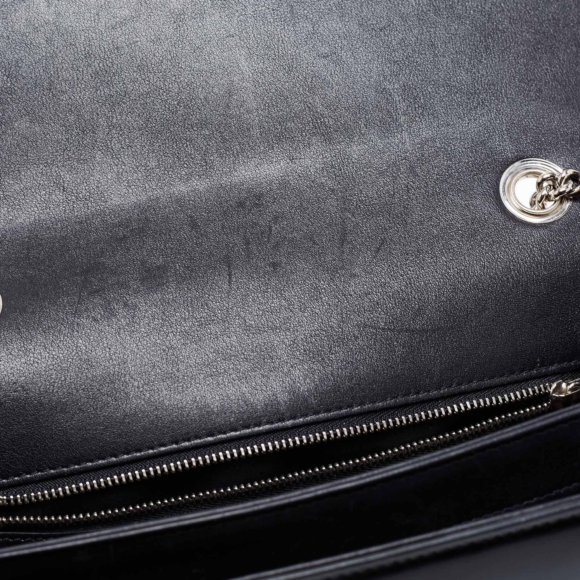 Gucci Black Leather Medium Interlocking G Shoulder Bag 5