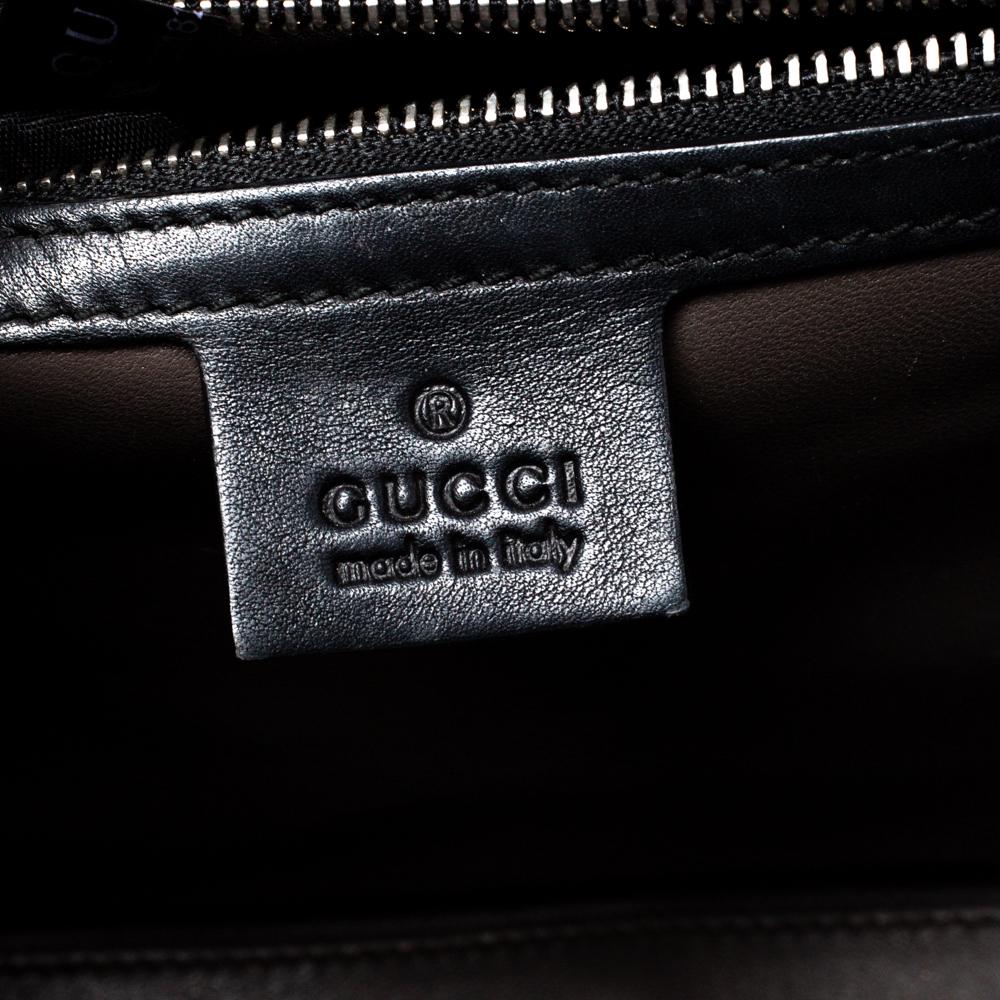 Gucci Black Leather Medium Interlocking GG Shoulder Bag 9