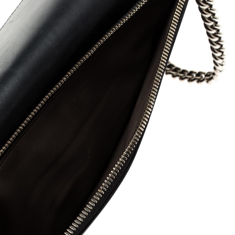 Gucci Black Leather Medium Interlocking GG Shoulder Bag 1
