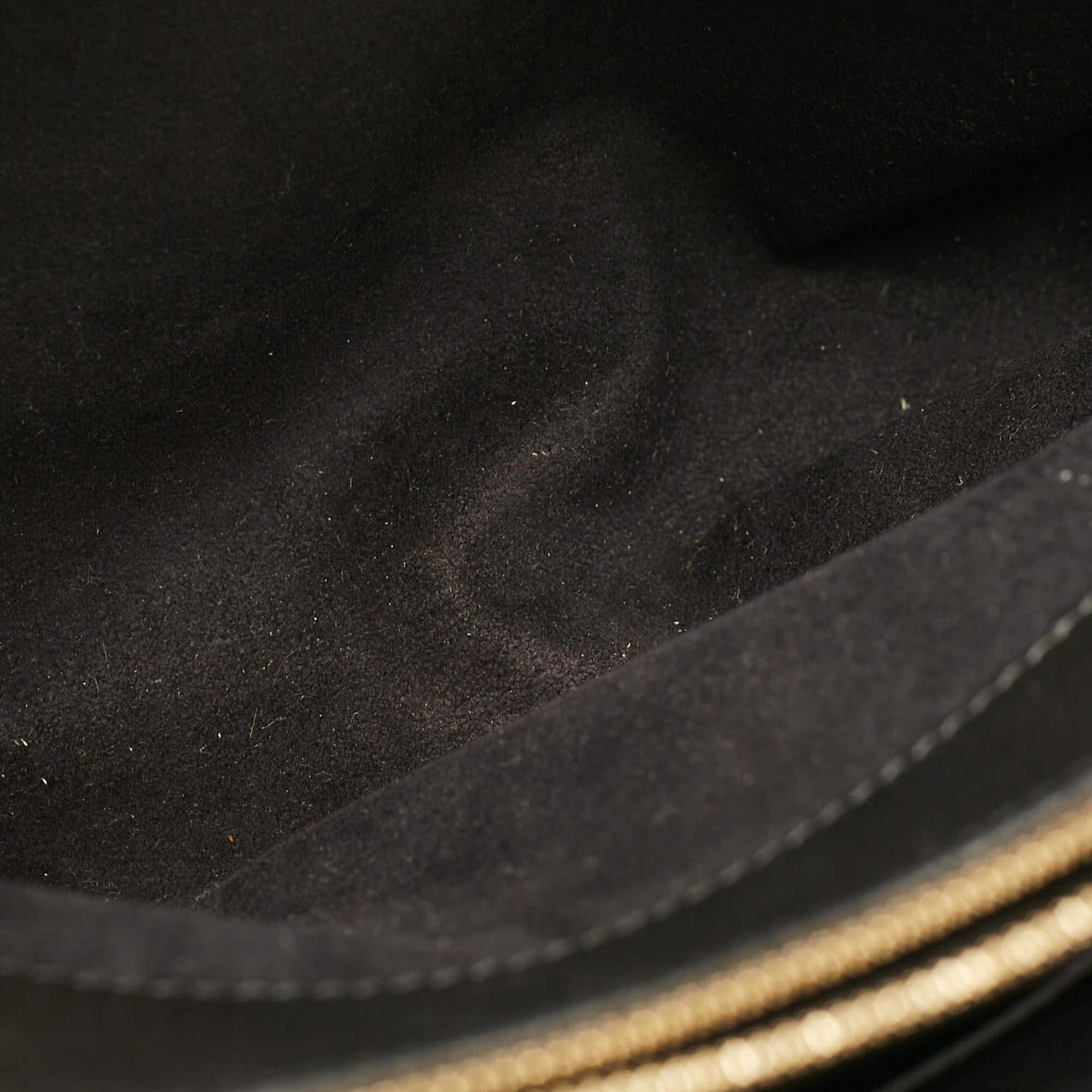 Gucci Black Leather Medium Jackie 1961 Tote For Sale 4
