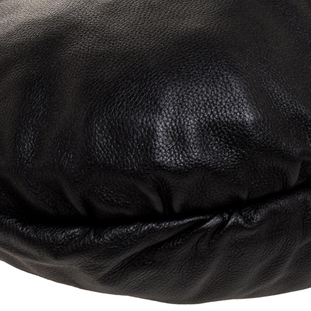Gucci Black Leather Medium Jungle Hobo 5