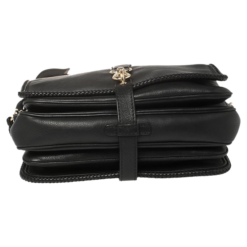 Gucci Black Leather Medium Marrakech Tassel Shoulder Bag 6