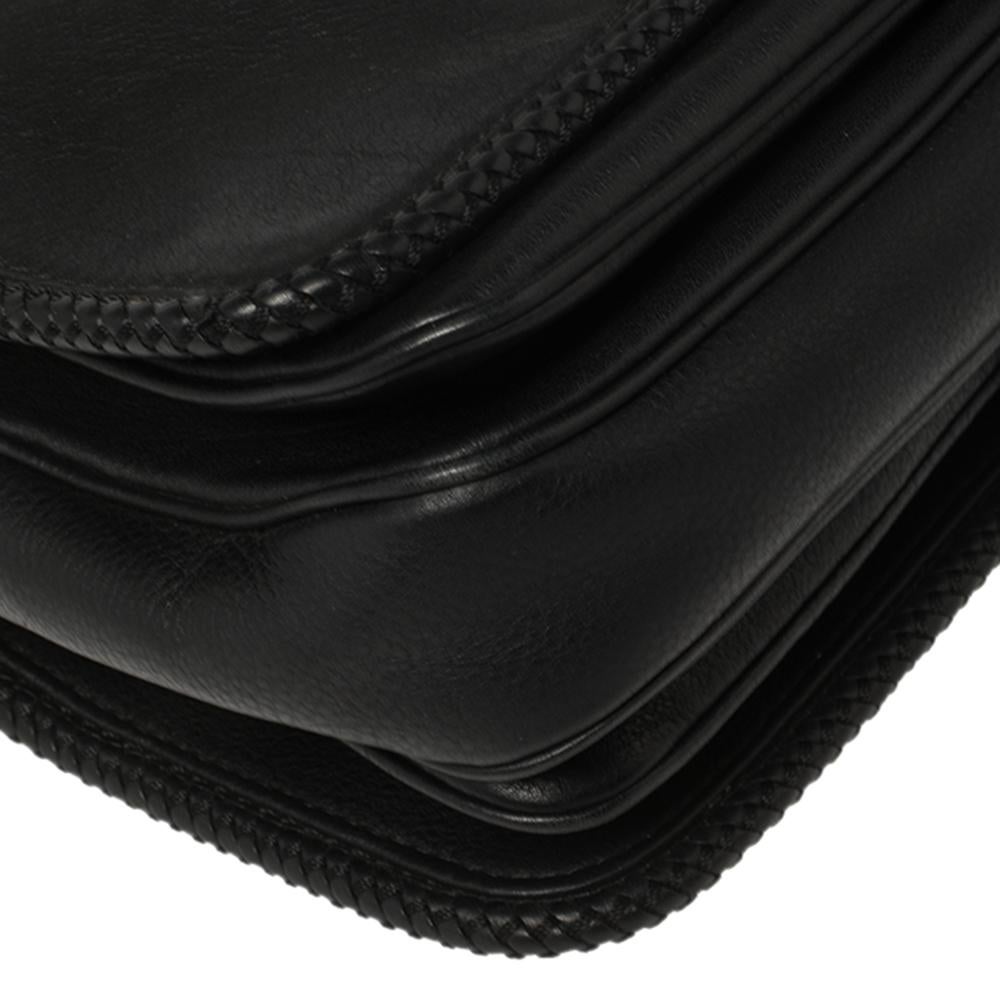 Gucci Black Leather Medium Marrakech Tassel Shoulder Bag 2