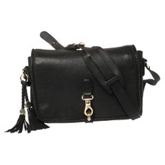 Gucci Black Leather Medium Marrakech Tassel Shoulder Bag