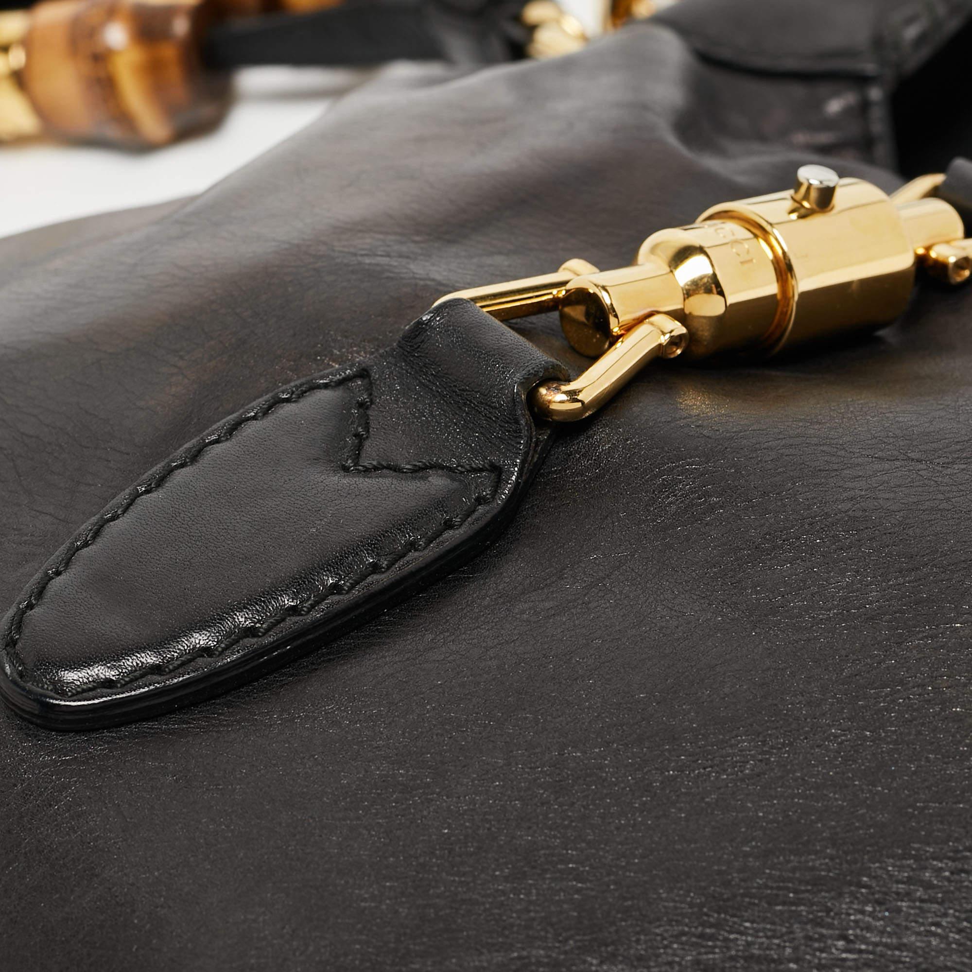 Gucci Black Leather Medium New Jackie Hobo 2