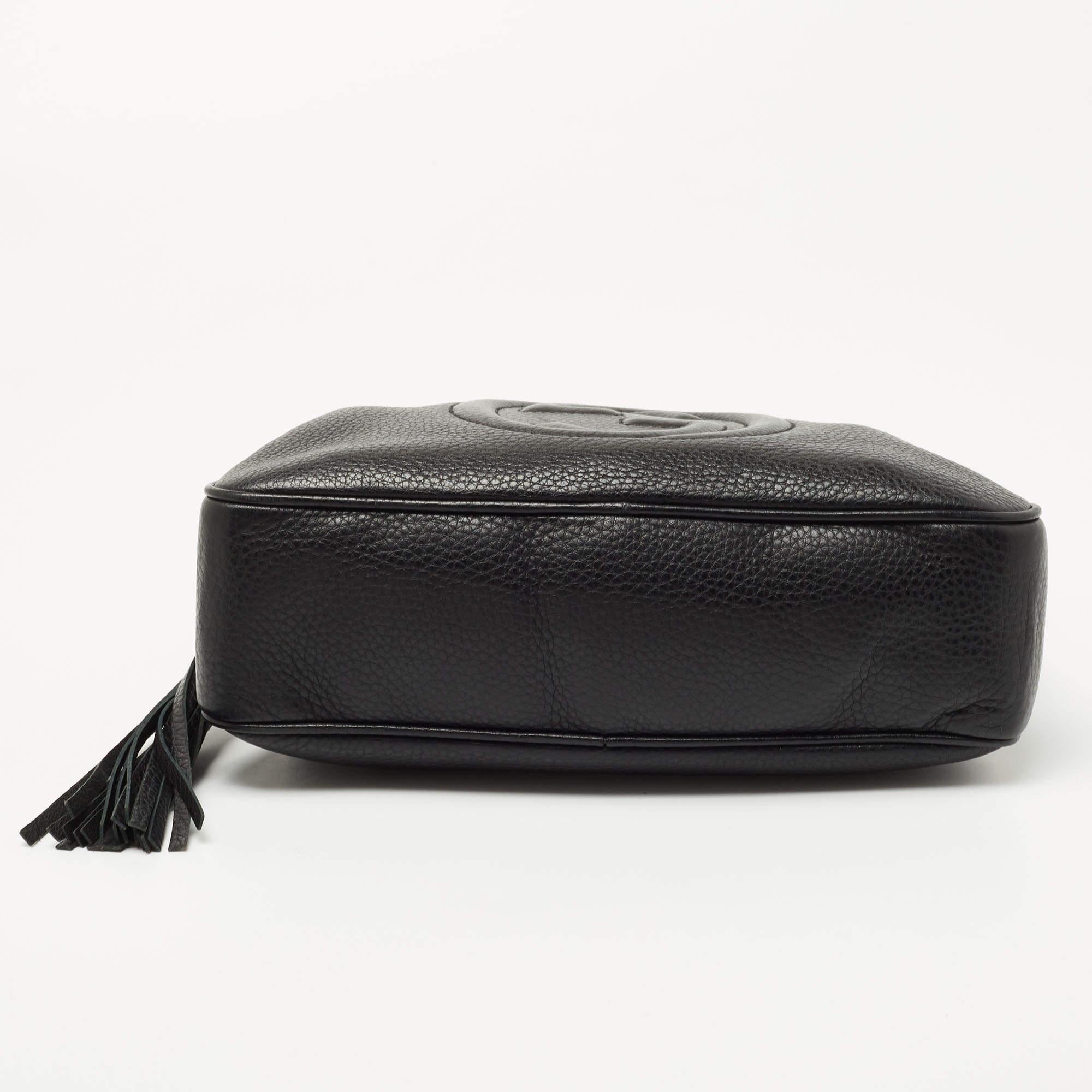 Gucci Black Leather Medium Soho Chain Shoulder Bag 1