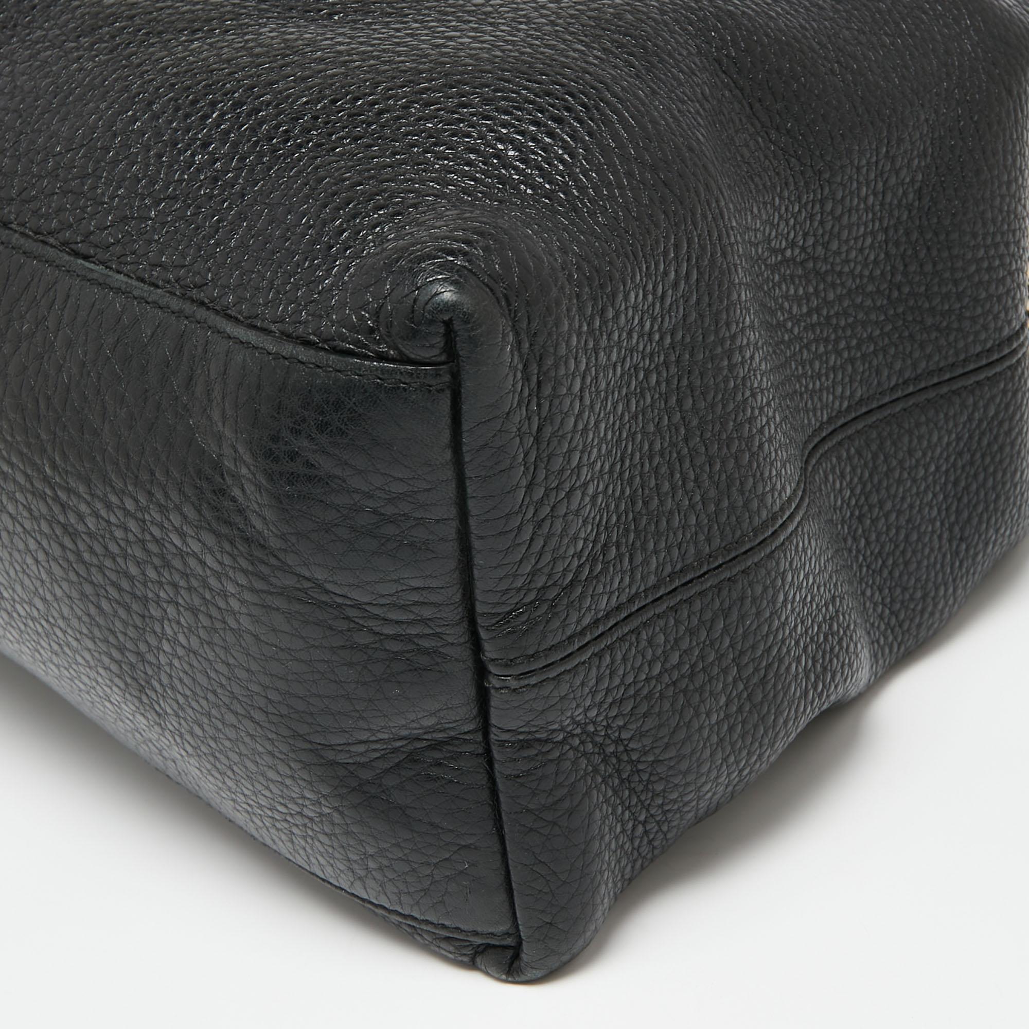 Gucci Black Leather Medium Soho Tote 3