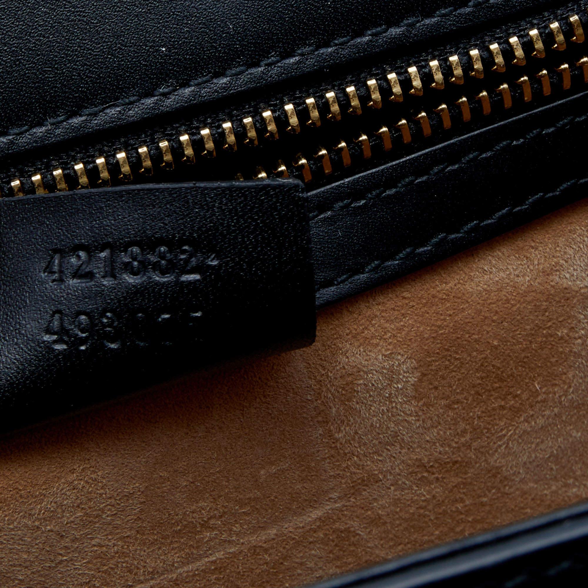 Gucci Black Leather Medium Sylvie Shoulder Bag 5