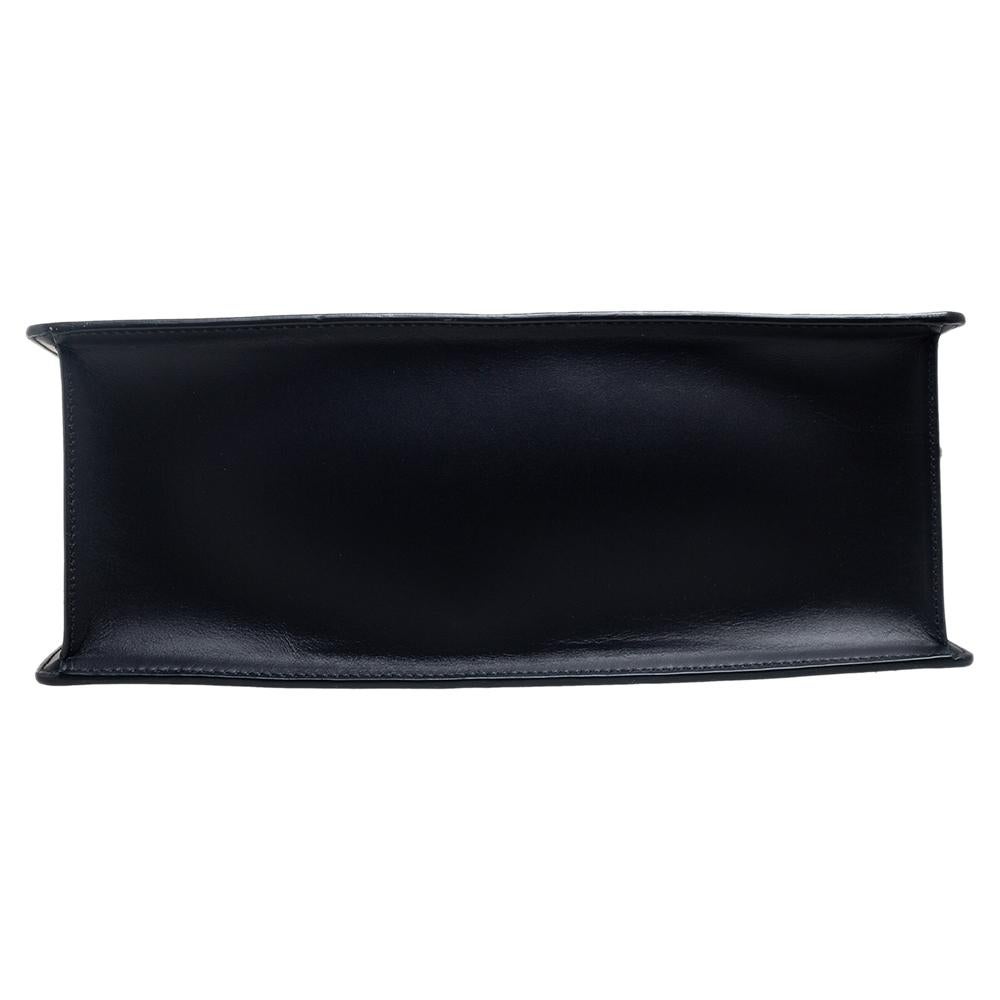 Gucci Black Leather Medium Sylvie Top Handle Bag 1