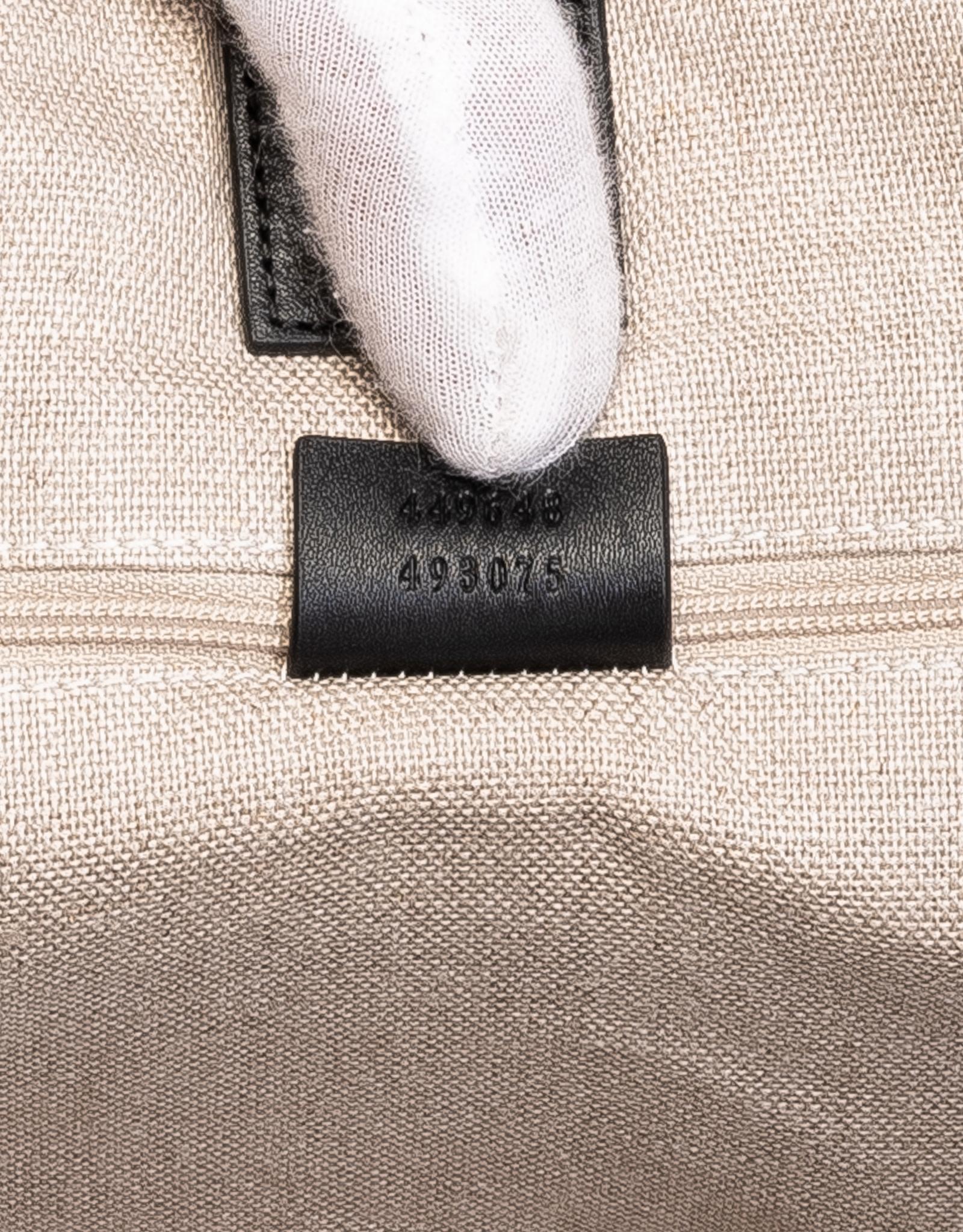 Gucci Black Leather Micro Guccissima Large Joy Tote Bag In Good Condition In Montreal, Quebec