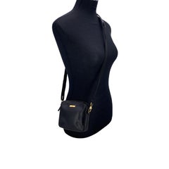 Gucci Black Leather Mini Crossbody Camera Messenger Bag